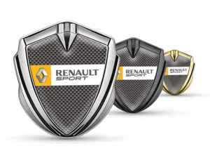 Renault Emblem Silikon Abzeichen Renn Look Glänzend Finish